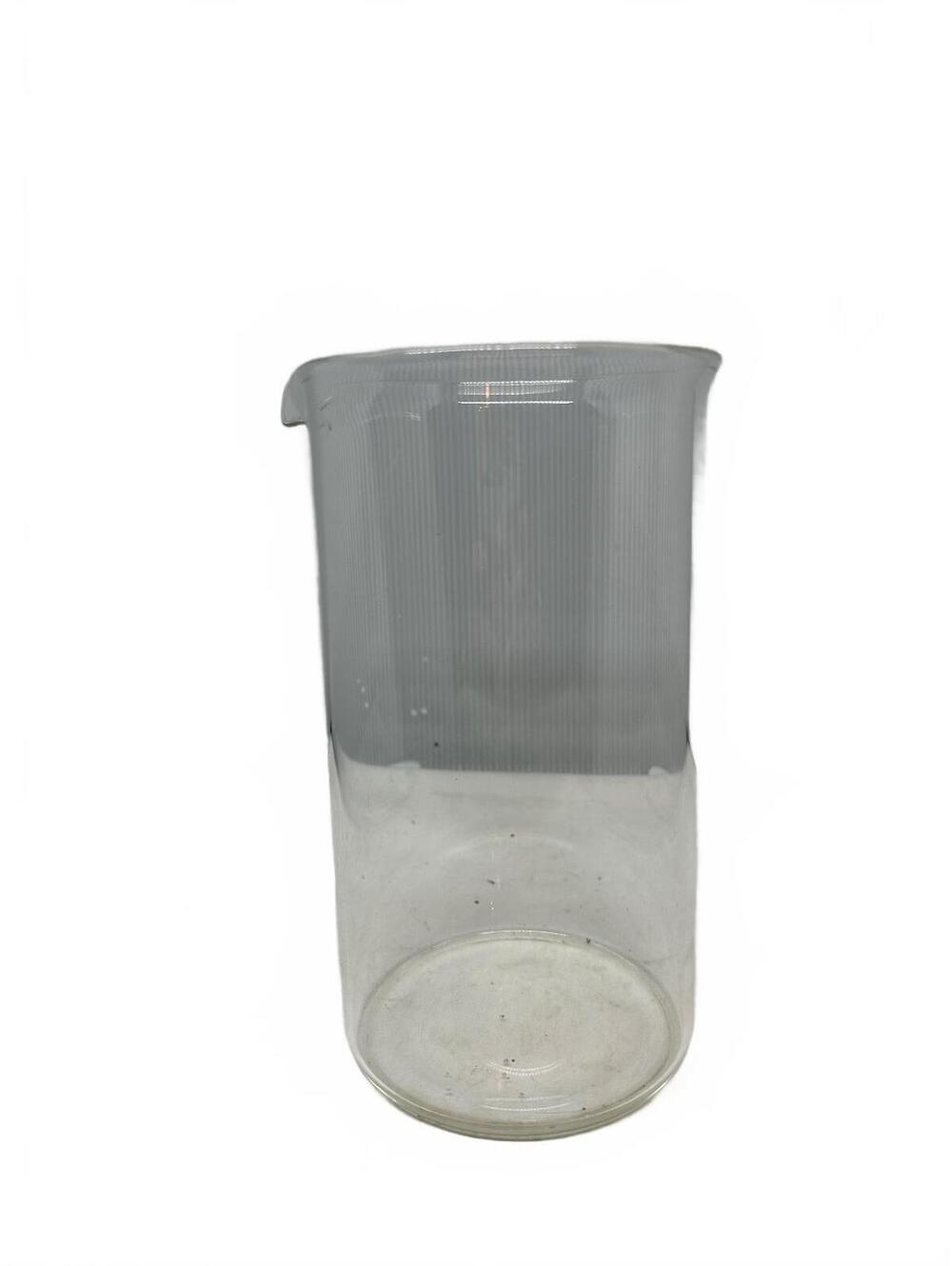 Vintage Spouted Clear Glass Laboratory Beaker 7"